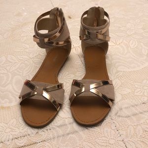 Rose Gold Sandals. Worn once